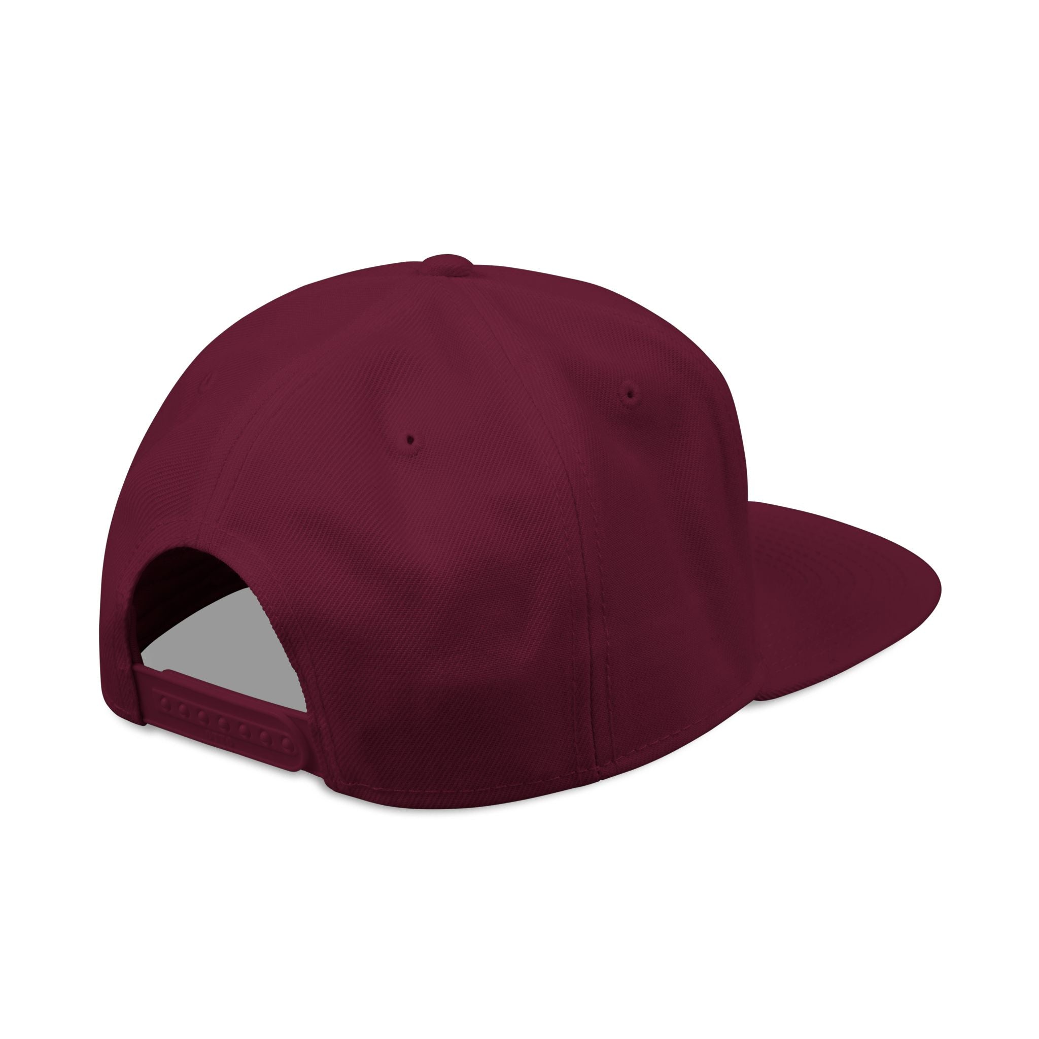 Mens Embroidered 'Delux' Snapback Cap – Streetwear Flat-Brim Hat