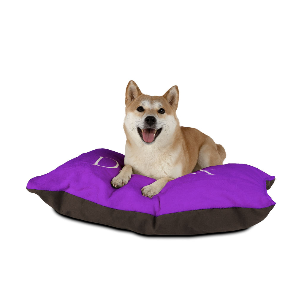 De'LuX Purple Butterfly Pet Bed — Luxury Plush Dog & Cat Cushion