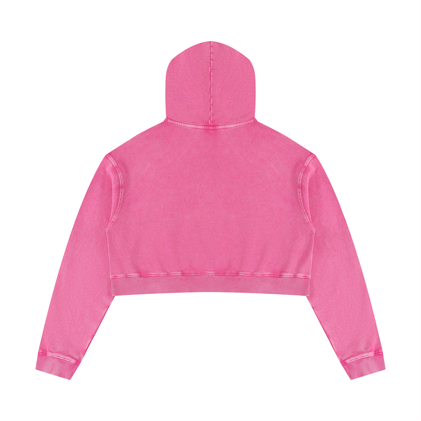 DeLuX Women’s Mineral Washed Crop Hoodie