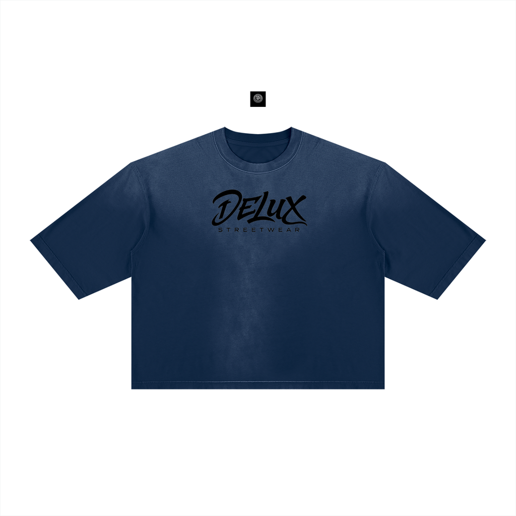 DeLuX Vintage Wash Sunfade Boxy T-Shirt