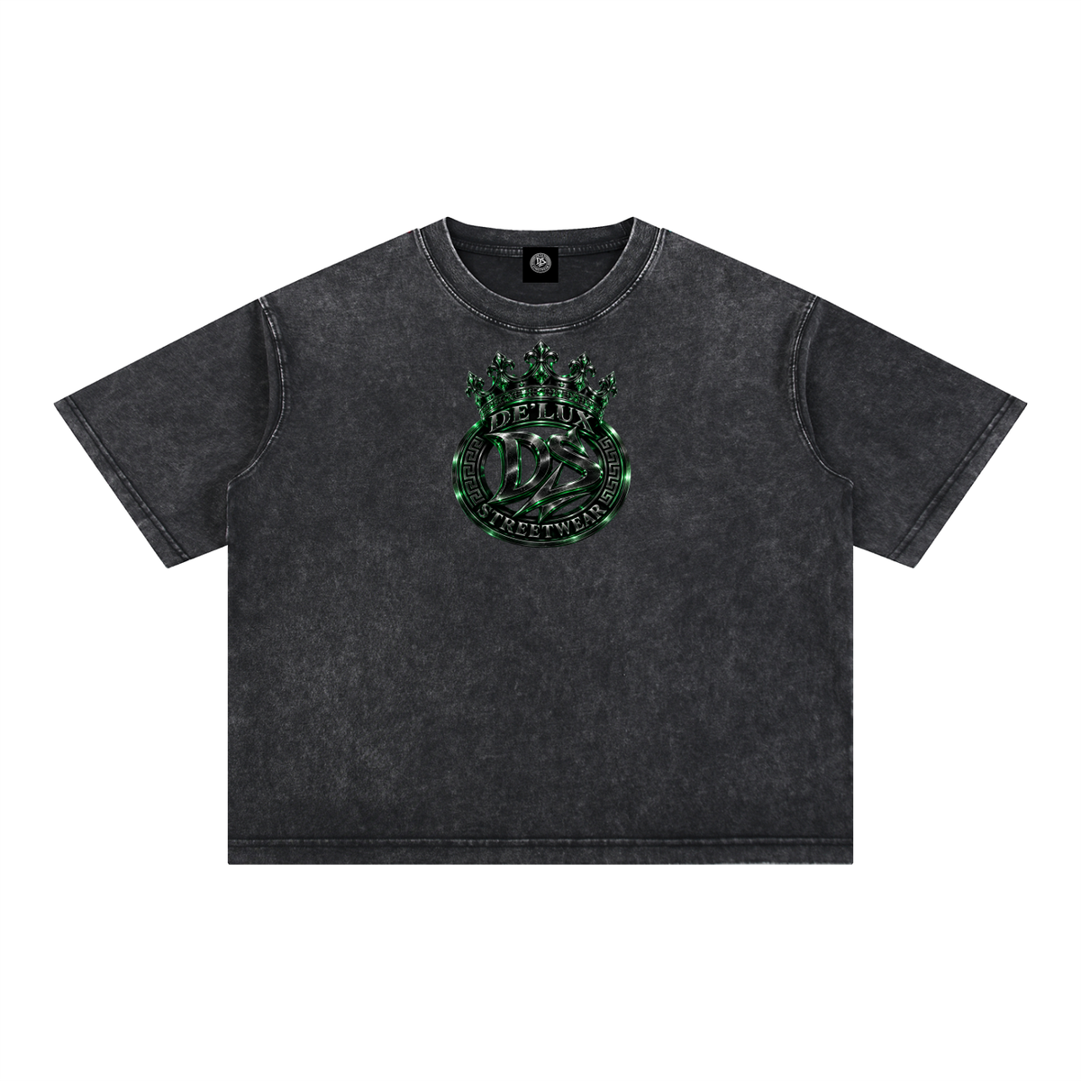 DeLuX Mineral Wash Boxy Cotton T-Shirt