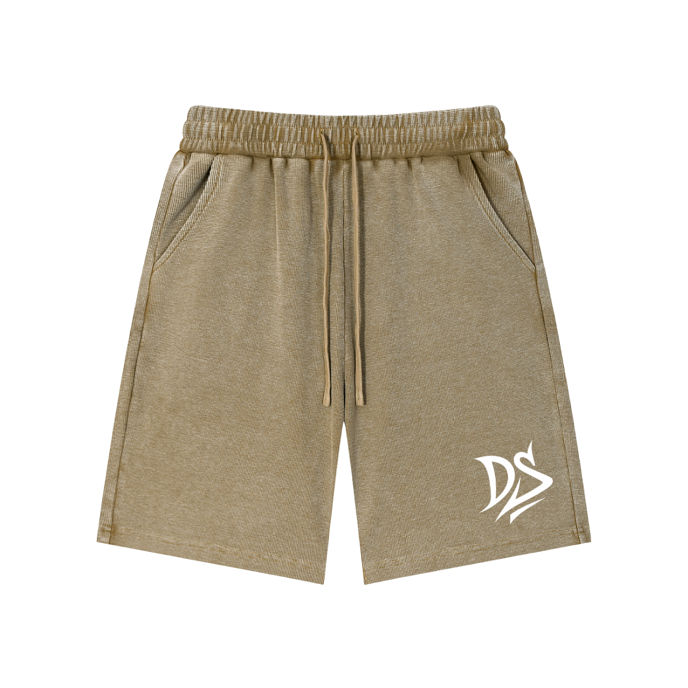 Mineral Wash Waffle Knit Shorts