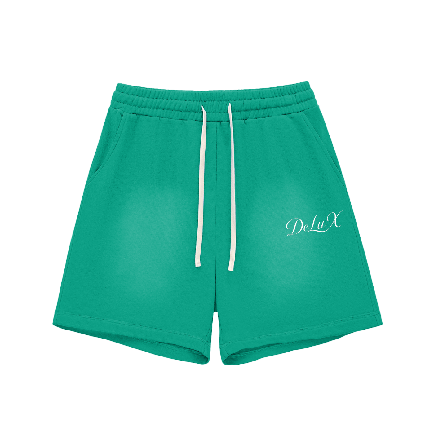 Sun Fade Raw Edge Cotton Shorts
