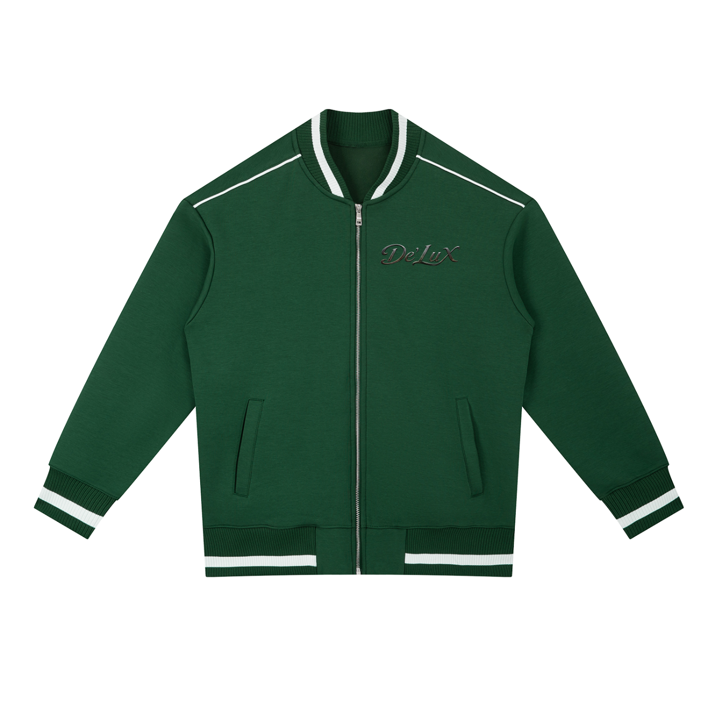 Tiger Contrast Piping Zip Bomber Jacket