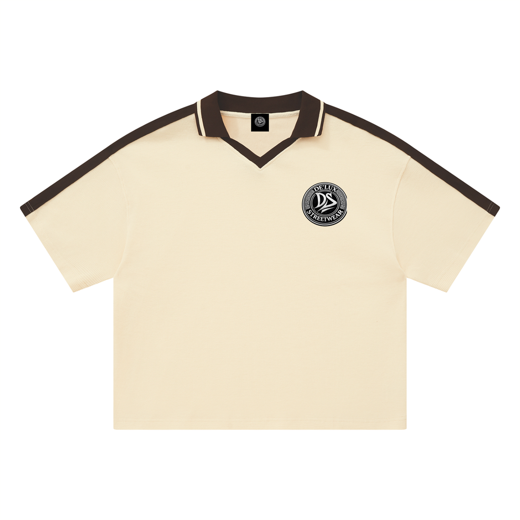 Unisex Color Block Polo Shirt