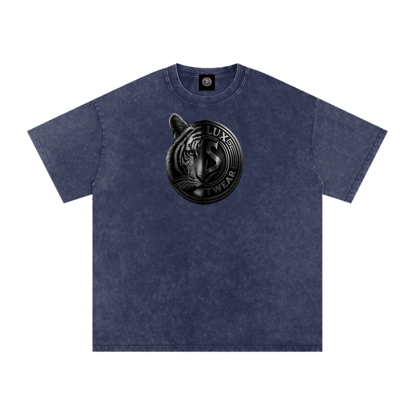 DeLuX Solitary Snow Washed Oversized Cotton T-Shirt