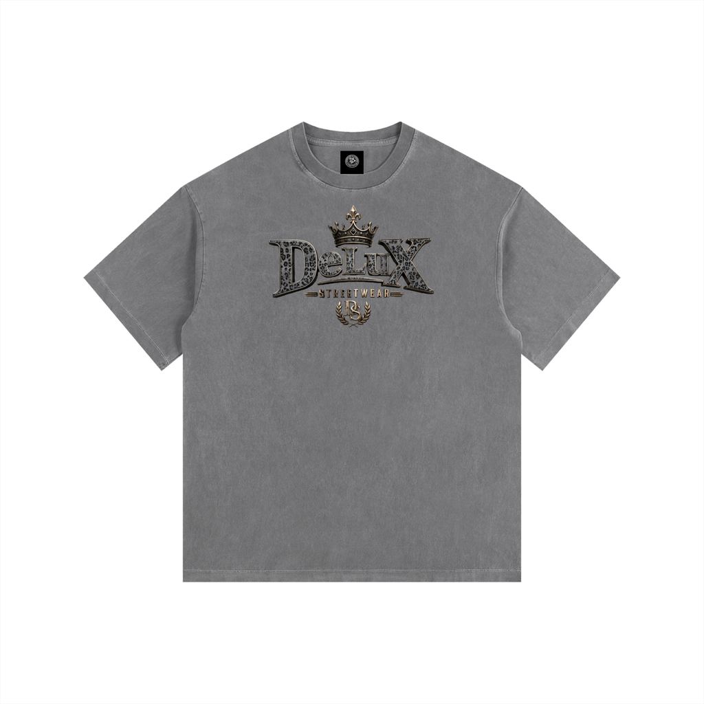 DeLuX Vintage Washed Oversized Cotton T-Shirt