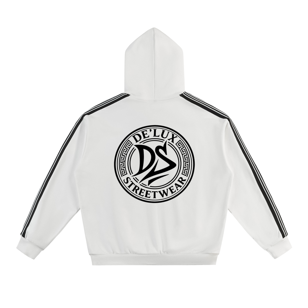 Side Stripe Drop-Shoulder Hoodie