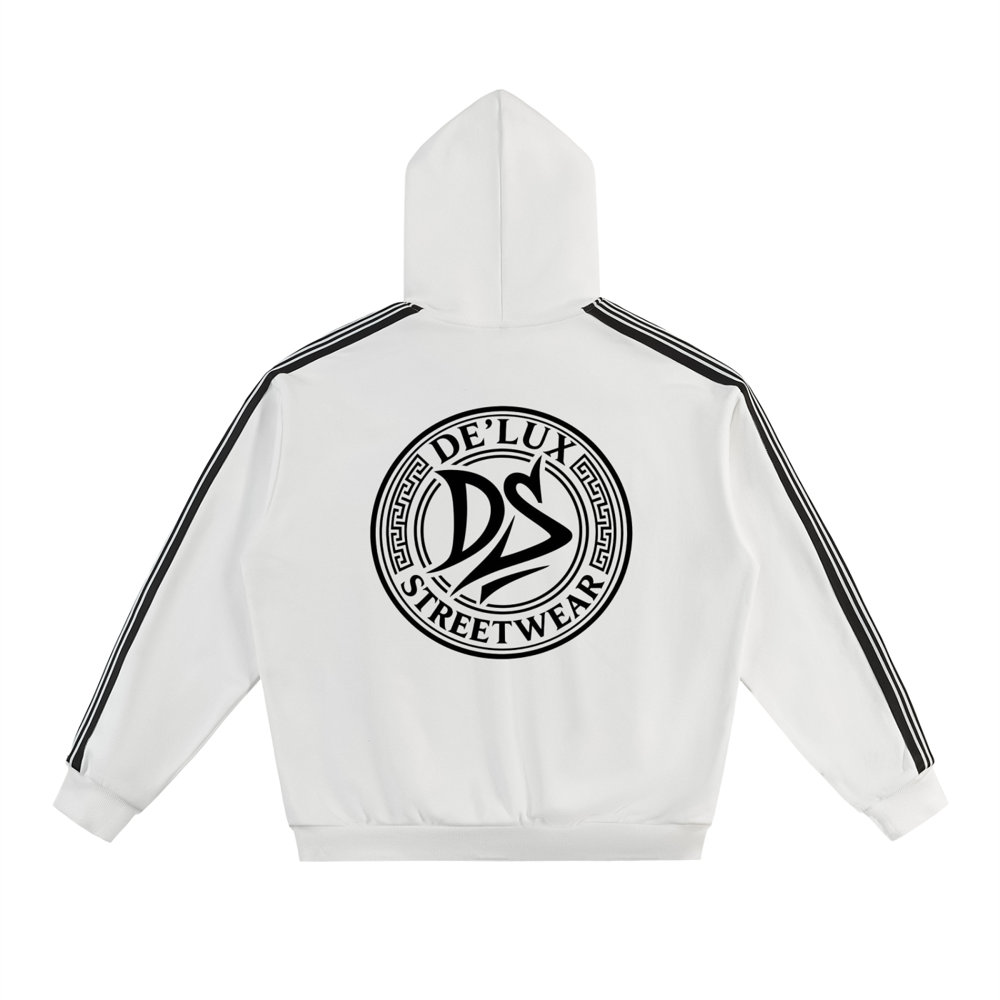 Side Stripe Drop-Shoulder Hoodie