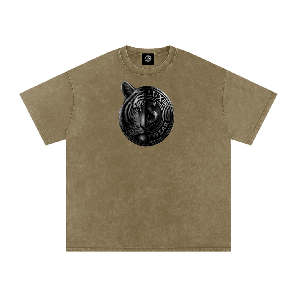 DeLuX Solitary Snow Washed Oversized Cotton T-Shirt