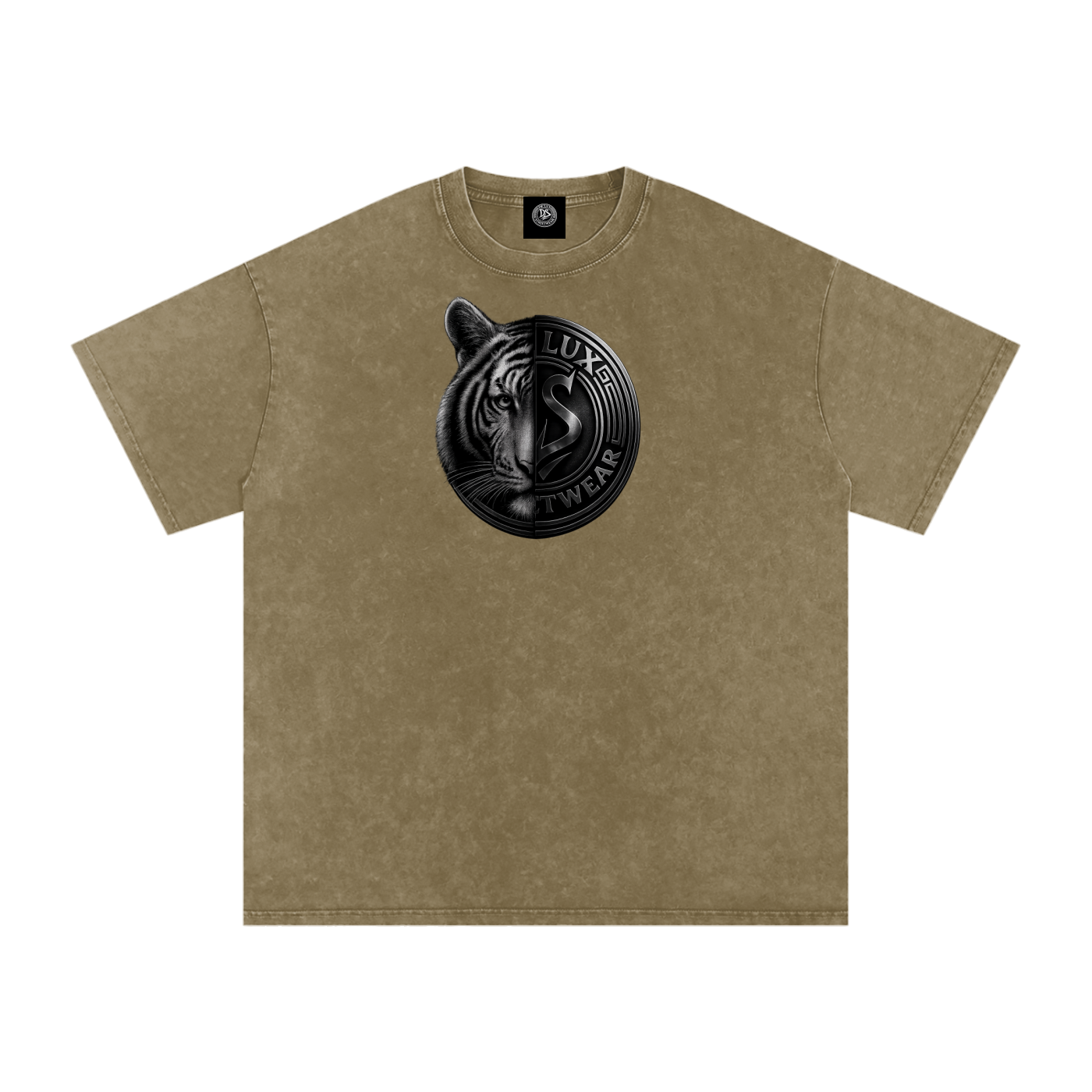 DeLuX Solitary Snow Washed Oversized Cotton T-Shirt