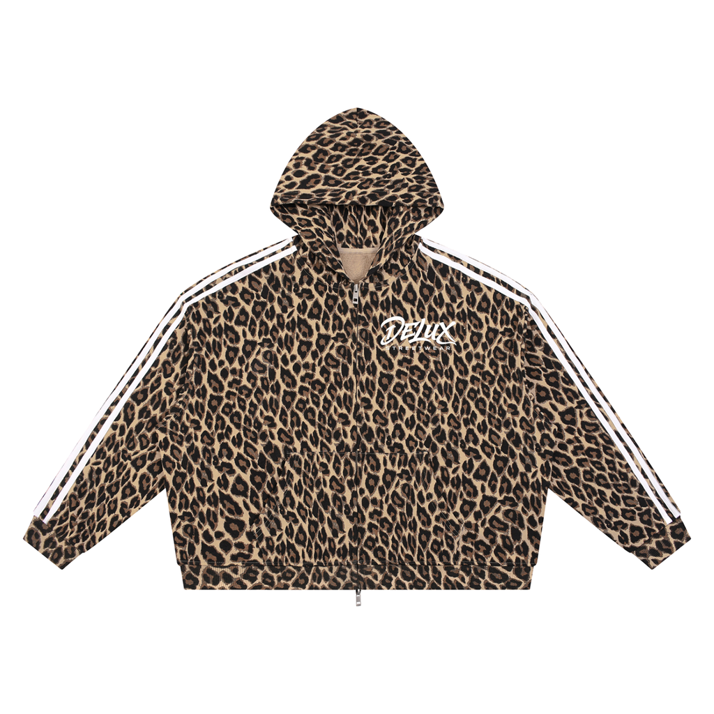 DeLuX  Leopard Full Zip Hoodie