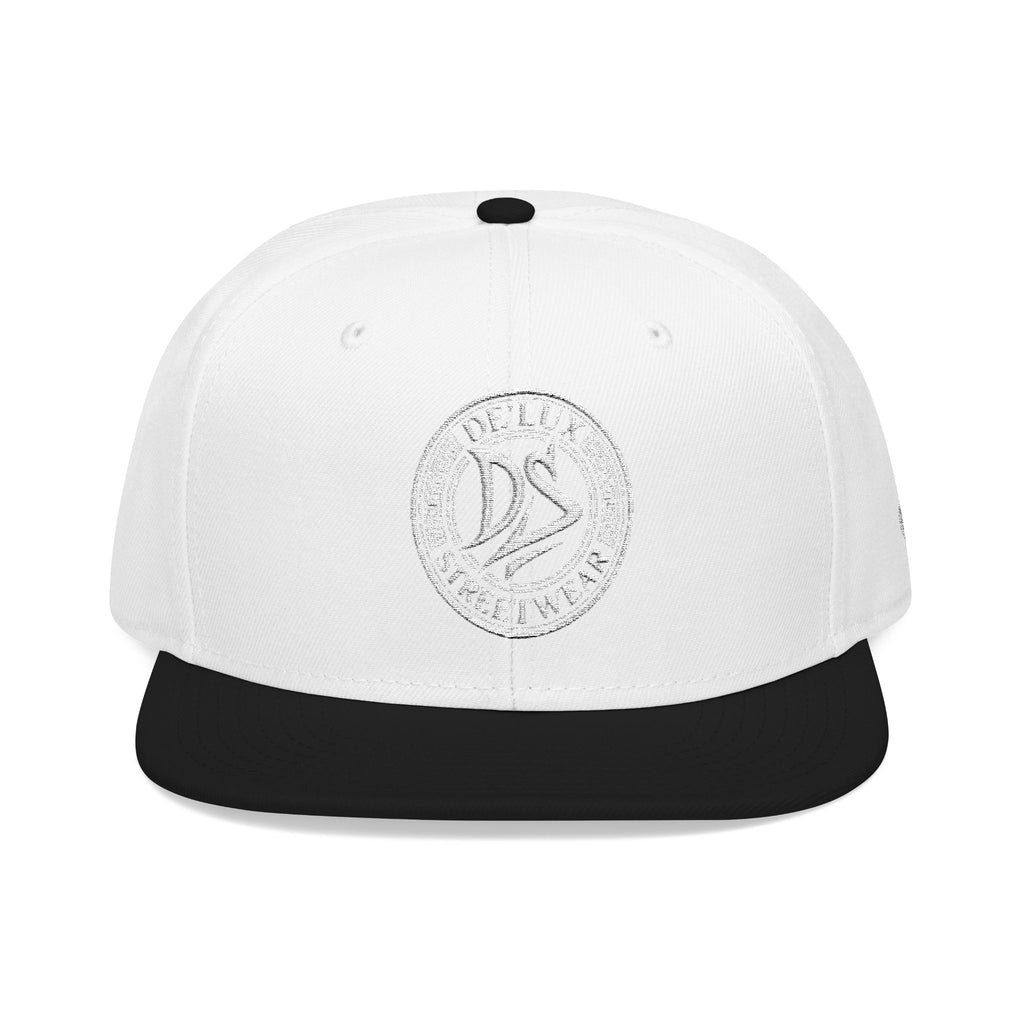 Embroidered Snapback Hat — Vintage Circle Logo Streetwear Cap