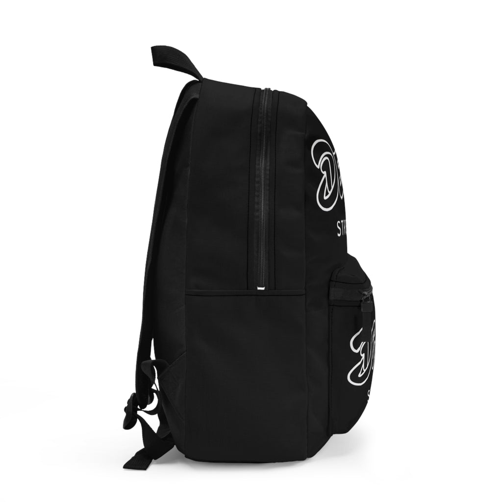 DELUx Streetwear Backpack — Black Urban Logo Backpack