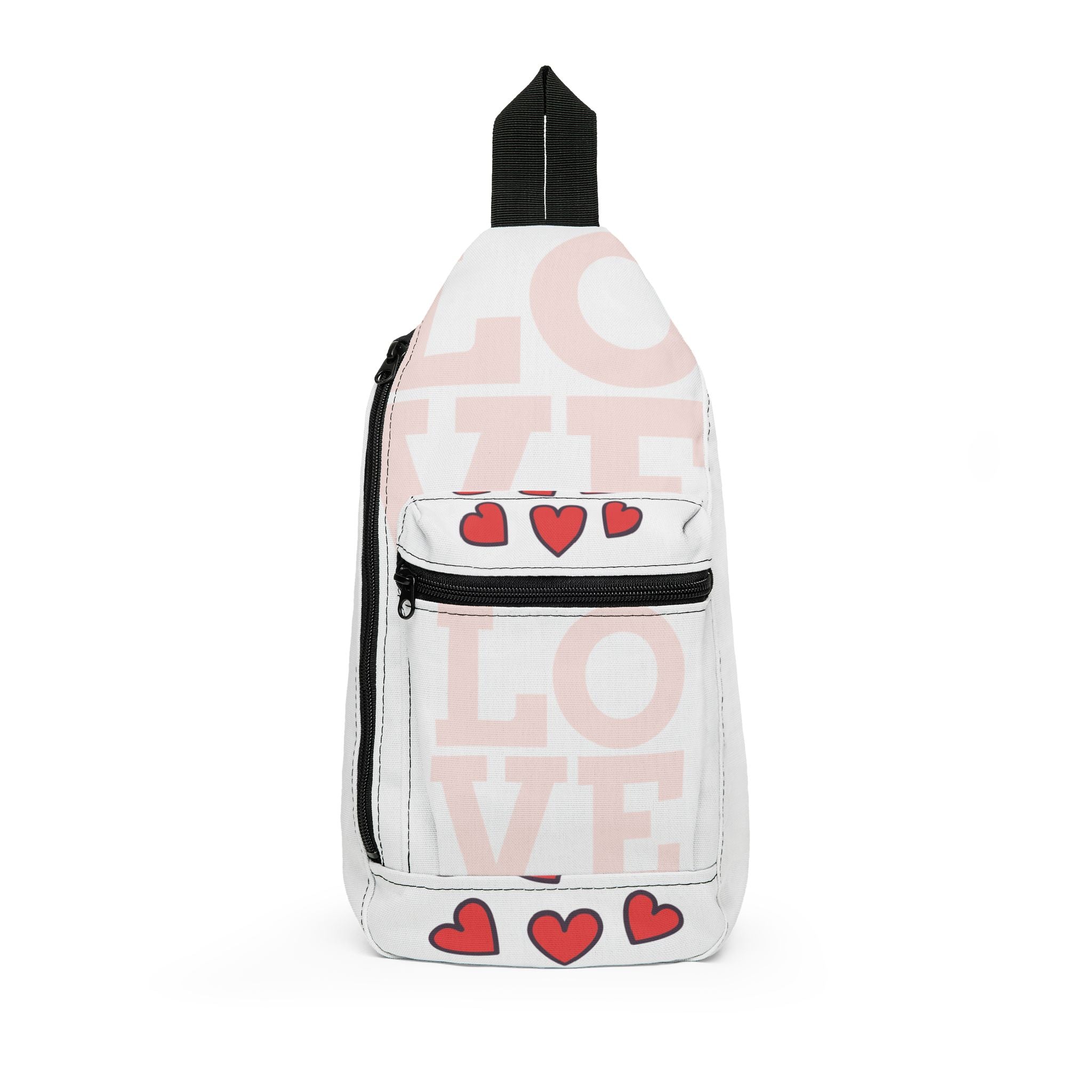 DeLUX LOVE Hearts Sling Bag — Cute Valentine Crossbody for Women & Teens