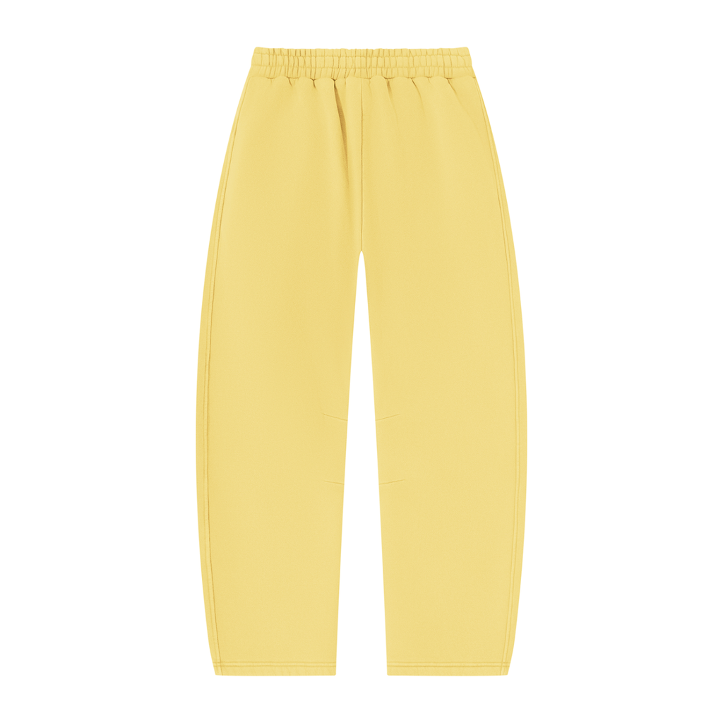 DeLuX  Vintage Wash Barrel Leg Fleece Sweatpants