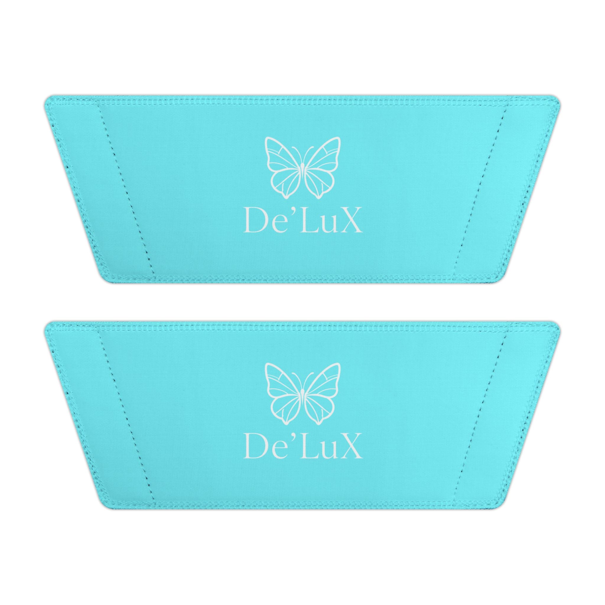 Women's Removable-Strap Slide Sandals — Personalized Aqua Slides with Bow Accent