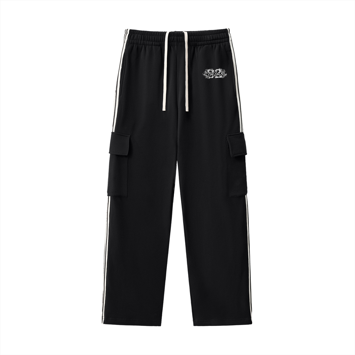 DeLuX Side Stripe Straight-Leg Pants