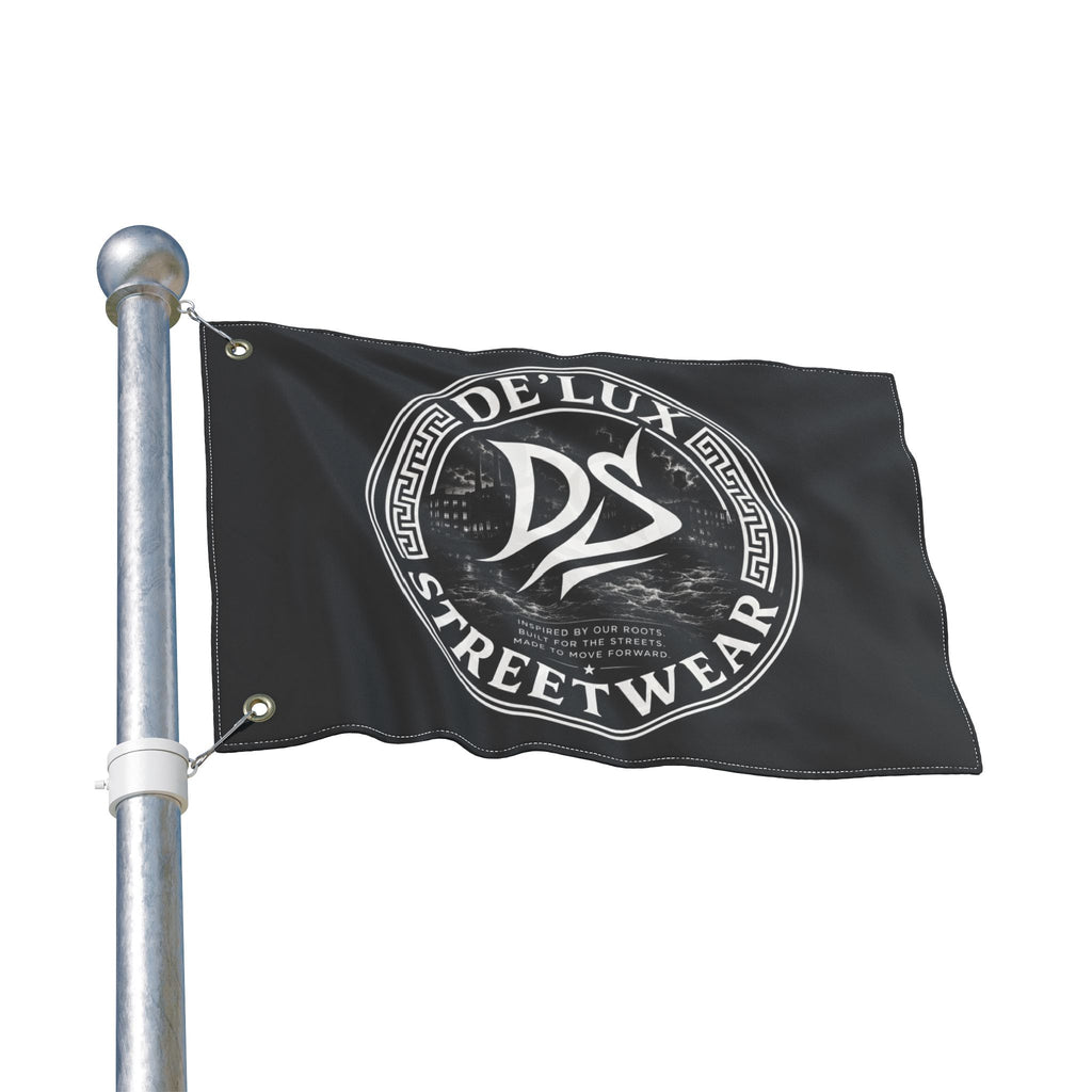 Double-Sided Flag — De'Lux Streetwear Logo Flag