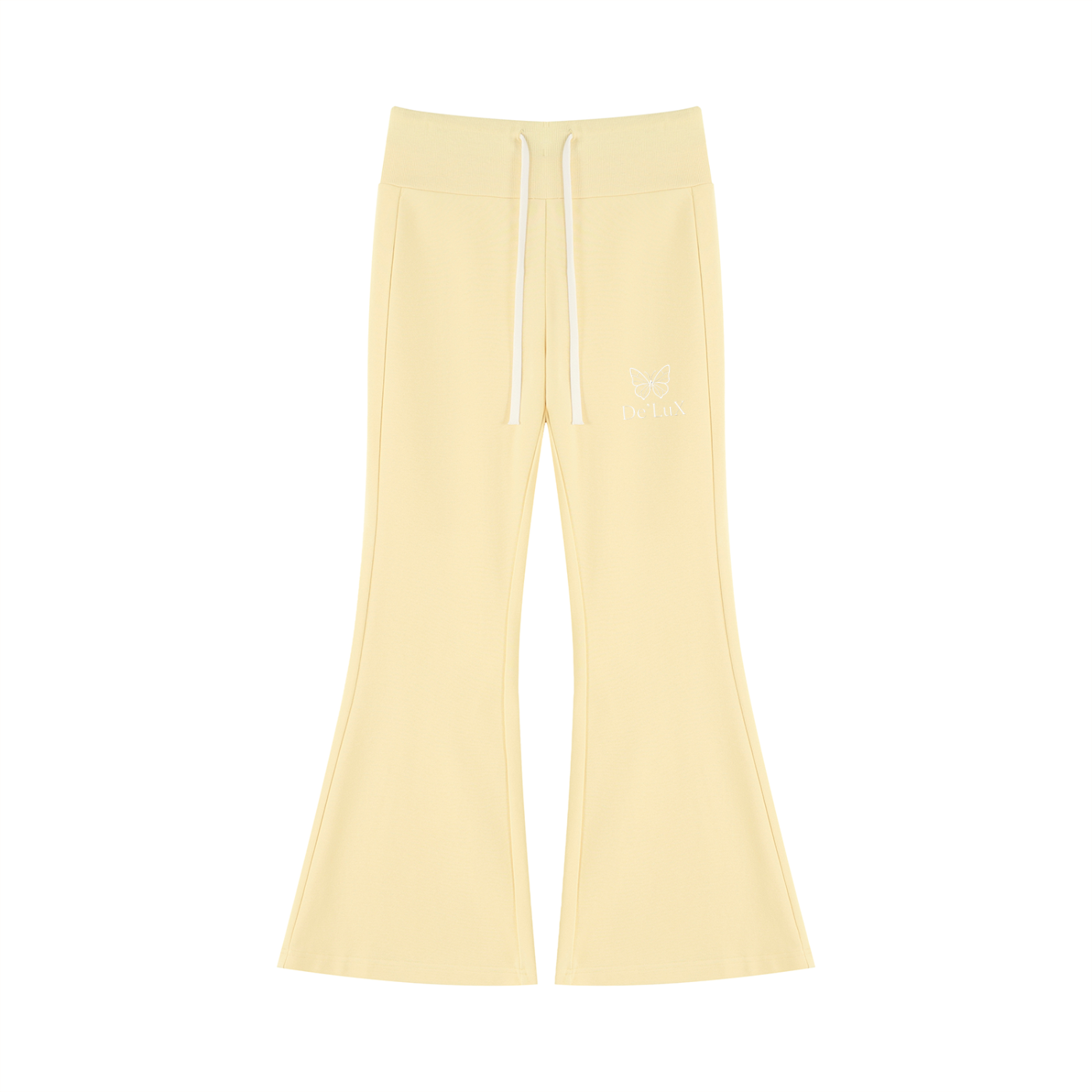 DeLuX Women's Drawstring Flared Leg Pants