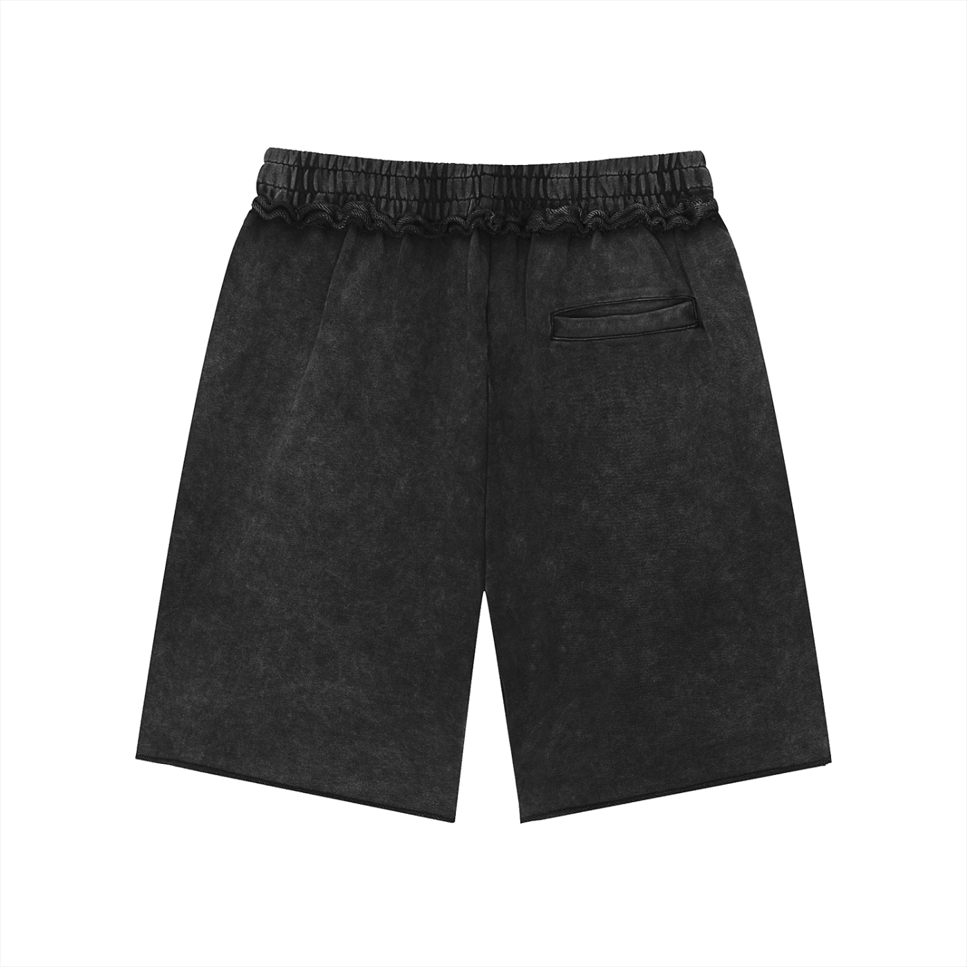 DeLuX Mineral Wash Raw Edge Shorts