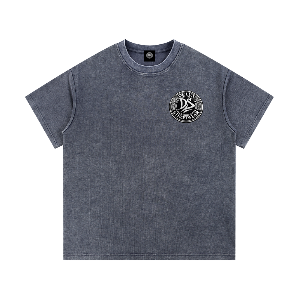 Mineral Wash Waffle Knit T-Shirt