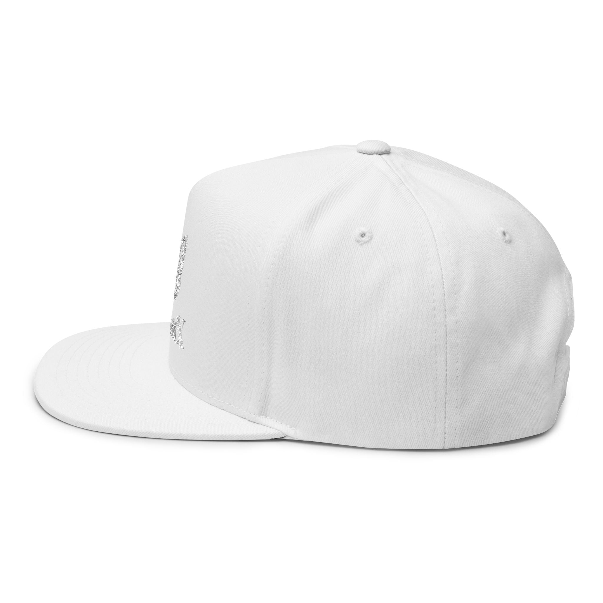DeLuX Women Embroidered Butterfly Rhinestone Flat Bill Cap — Luxe 'Bee Lux' Snapback