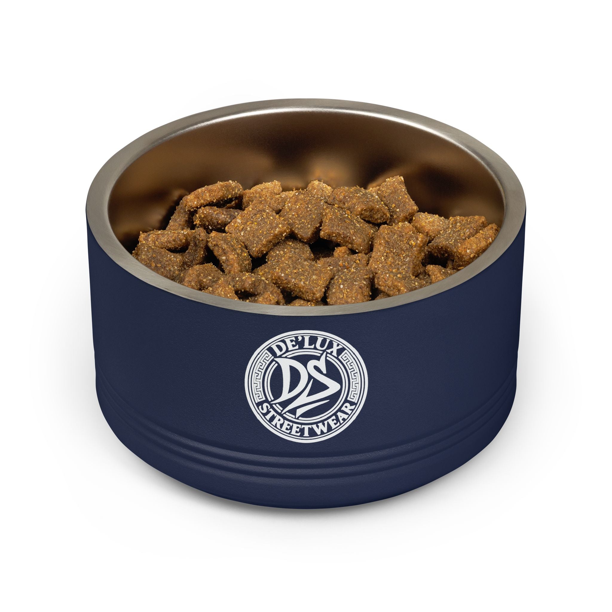 Ceramic-Style Stainless Pet Bowl — 18oz Modern Dog & Cat Feeder