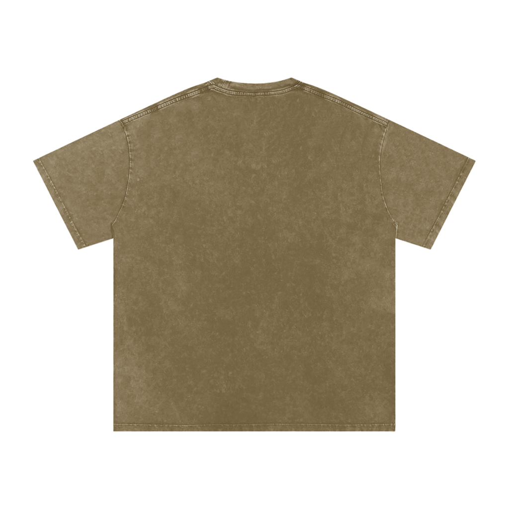 DeLuX Solitary Snow Washed Oversized Cotton T-Shirt