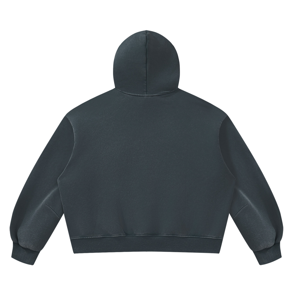 DeLuX Vintage Wash Boxy Fleece Hoodie