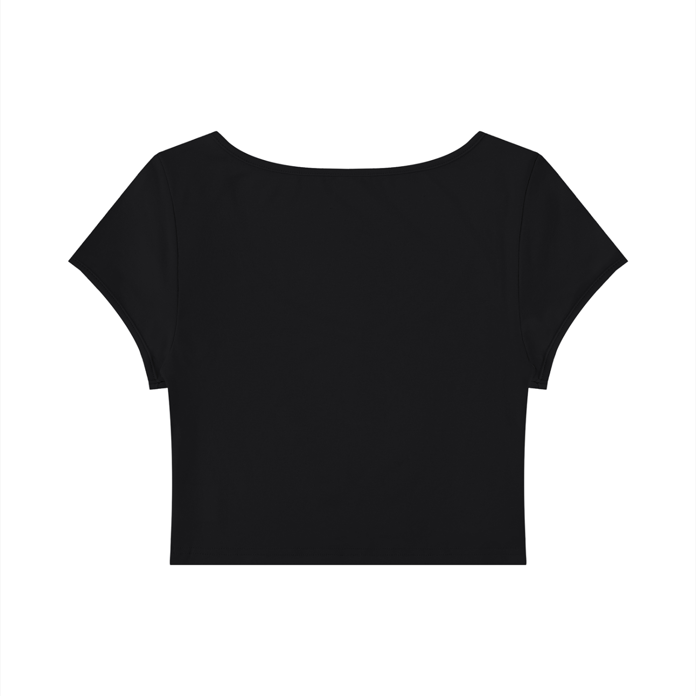 DeLuX Women's Slim Cap Sleeve Crop T-Shirt