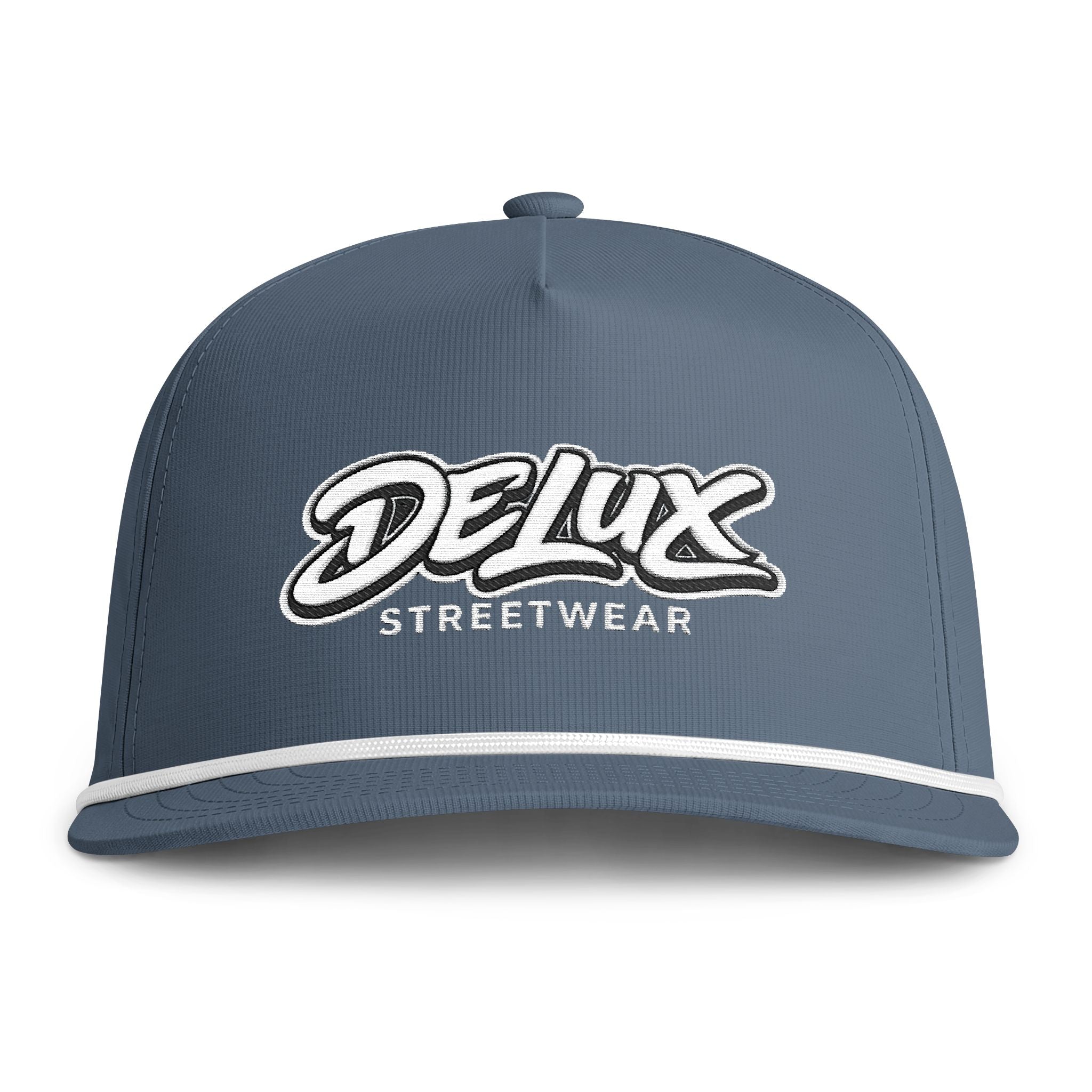 Delux Streetwear Rope Cap — Sunwashed Retro Snapback Hat
