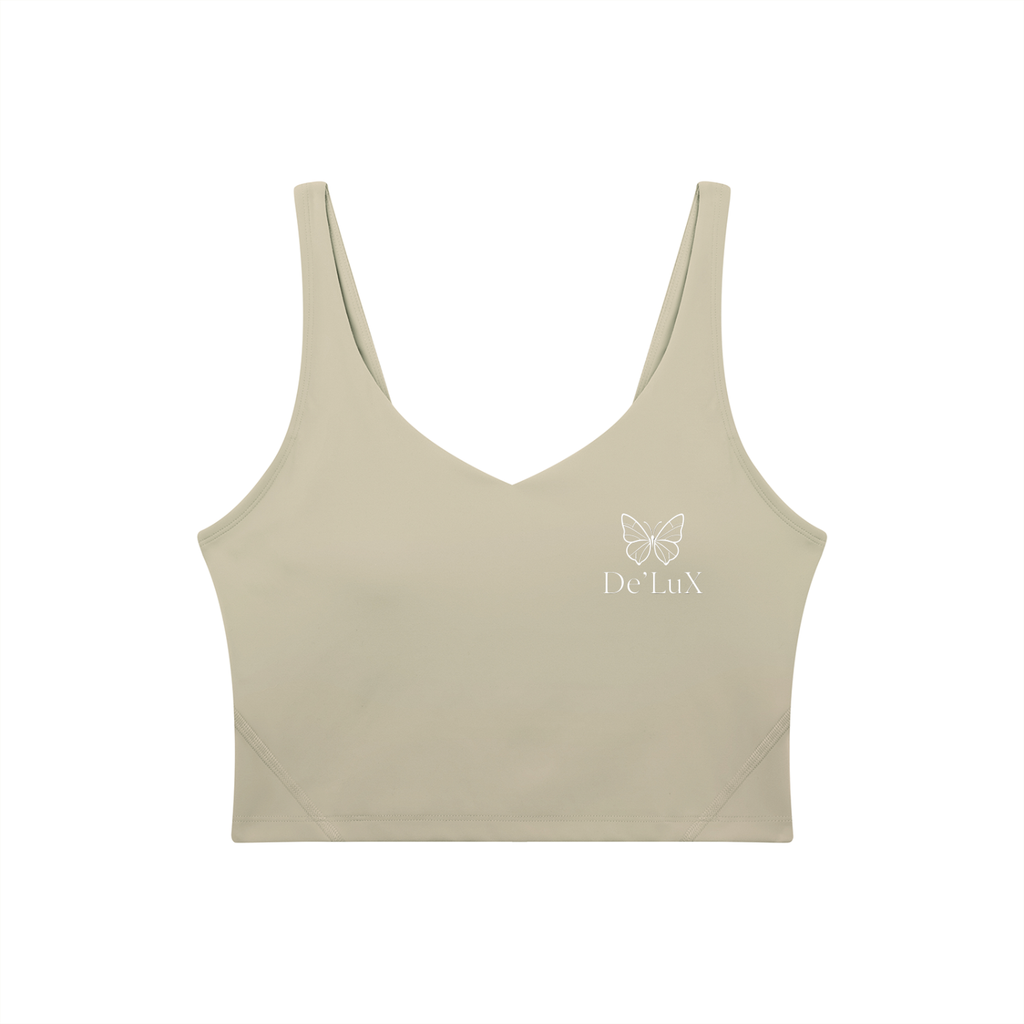 Women's V-Neck Yoga Sports Bra