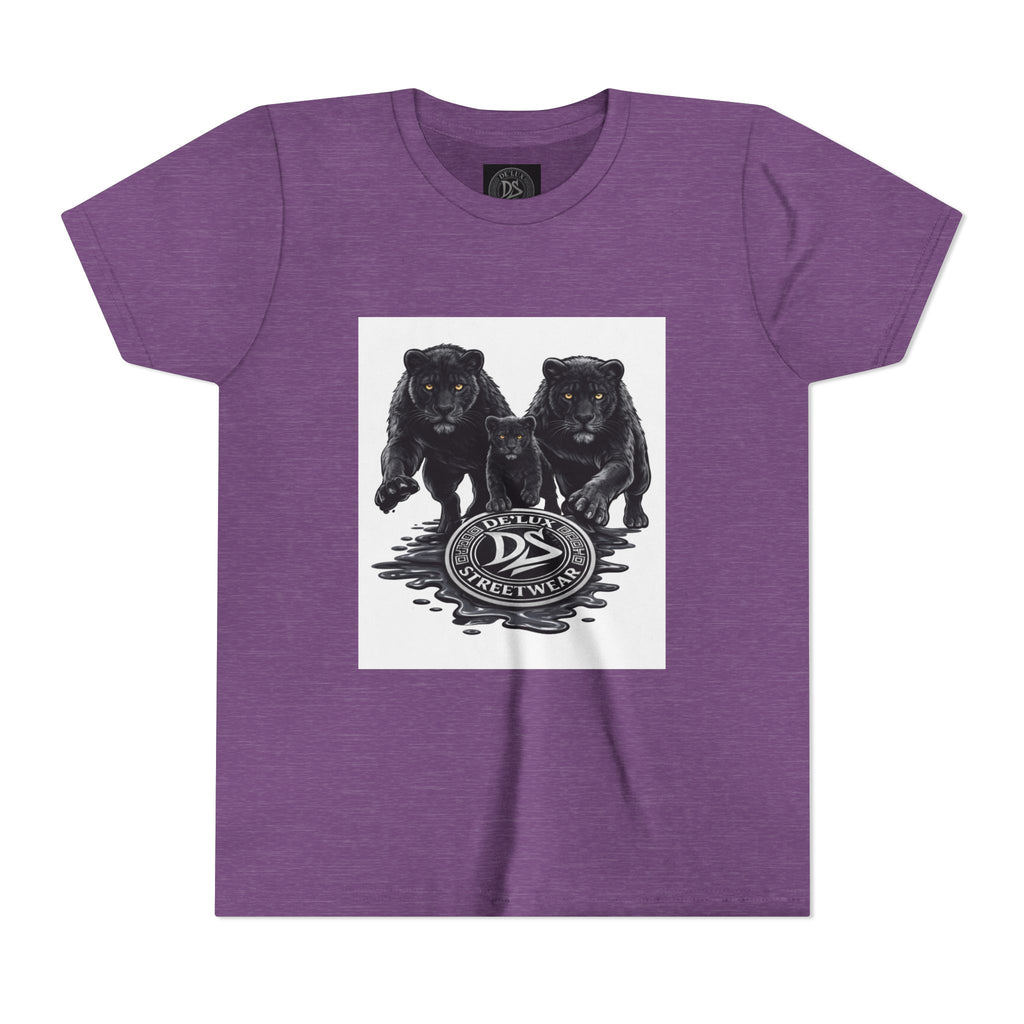 Youth Tee — Twin Black Panthers Graphic Kids T-Shirt