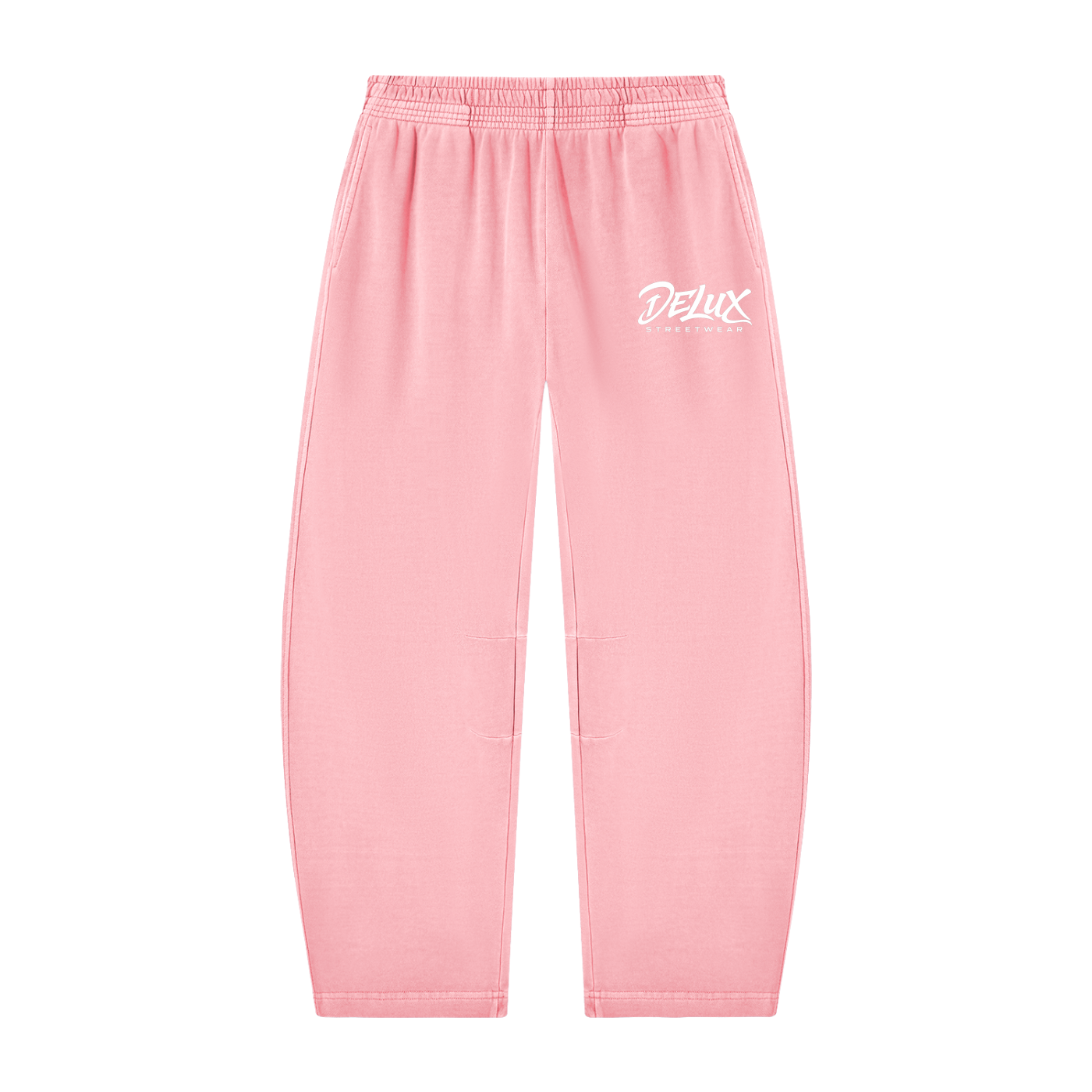 DeLuX Vintage Washed Barrel Leg Sweatpants