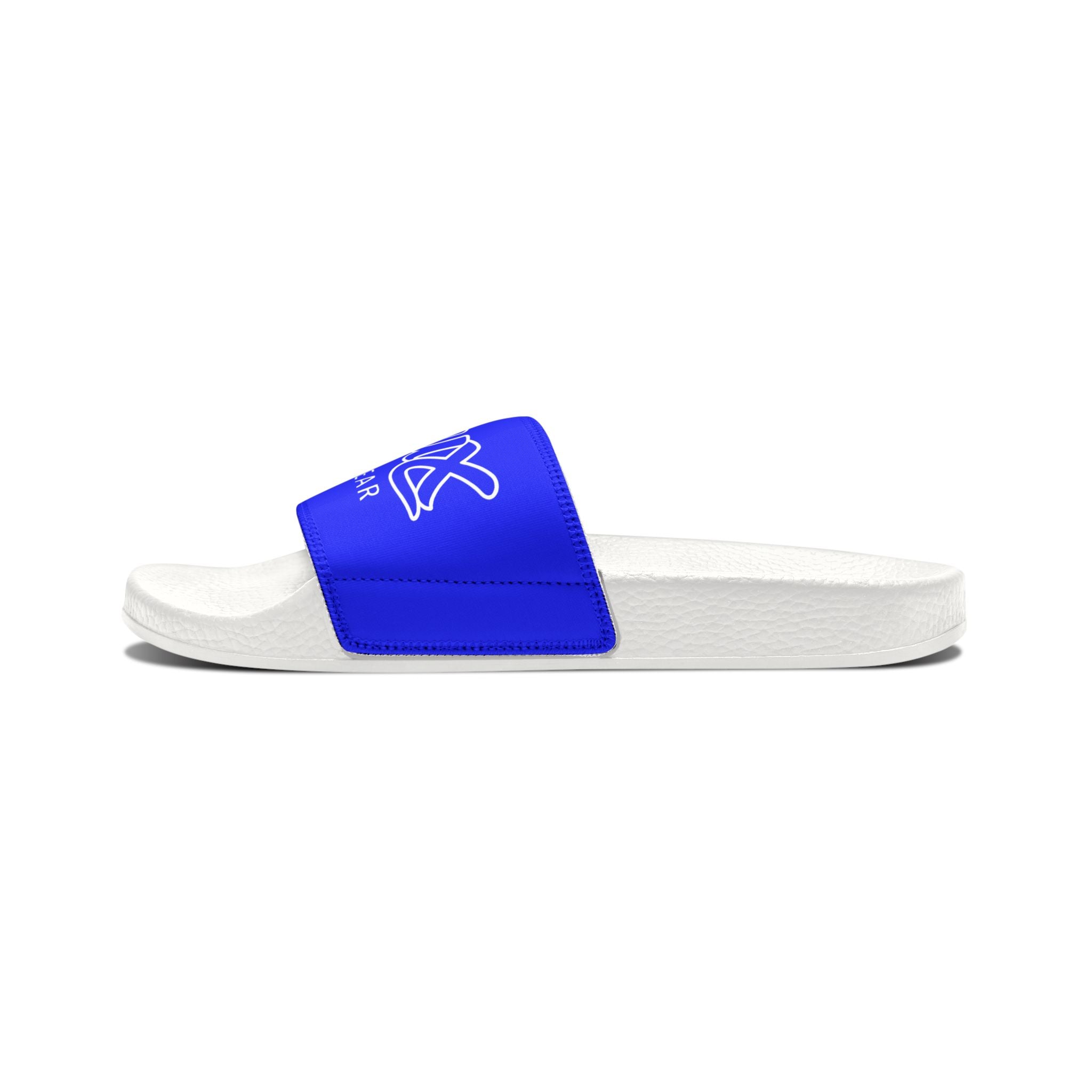 Men's Removable-Strap Slide Sandals — Blue DELUX Streetwear Comfort Slides