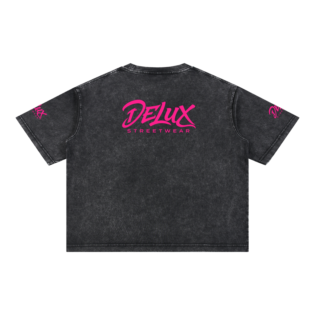 DeLuX Mineral Wash Boxy Cotton T-Shirt