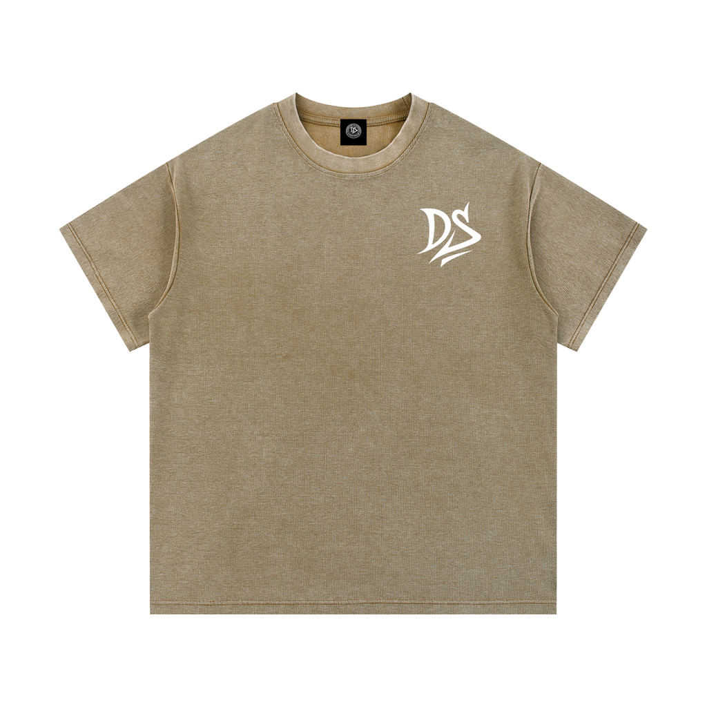 Mineral Wash Waffle Knit T-Shirt