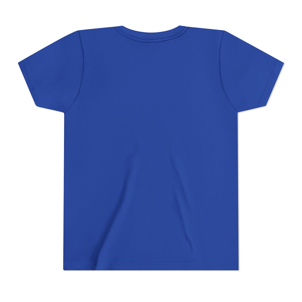 Youth Tee - "LOVE" Patriotic American Flag Design (Fourth of July Kids Shirt)