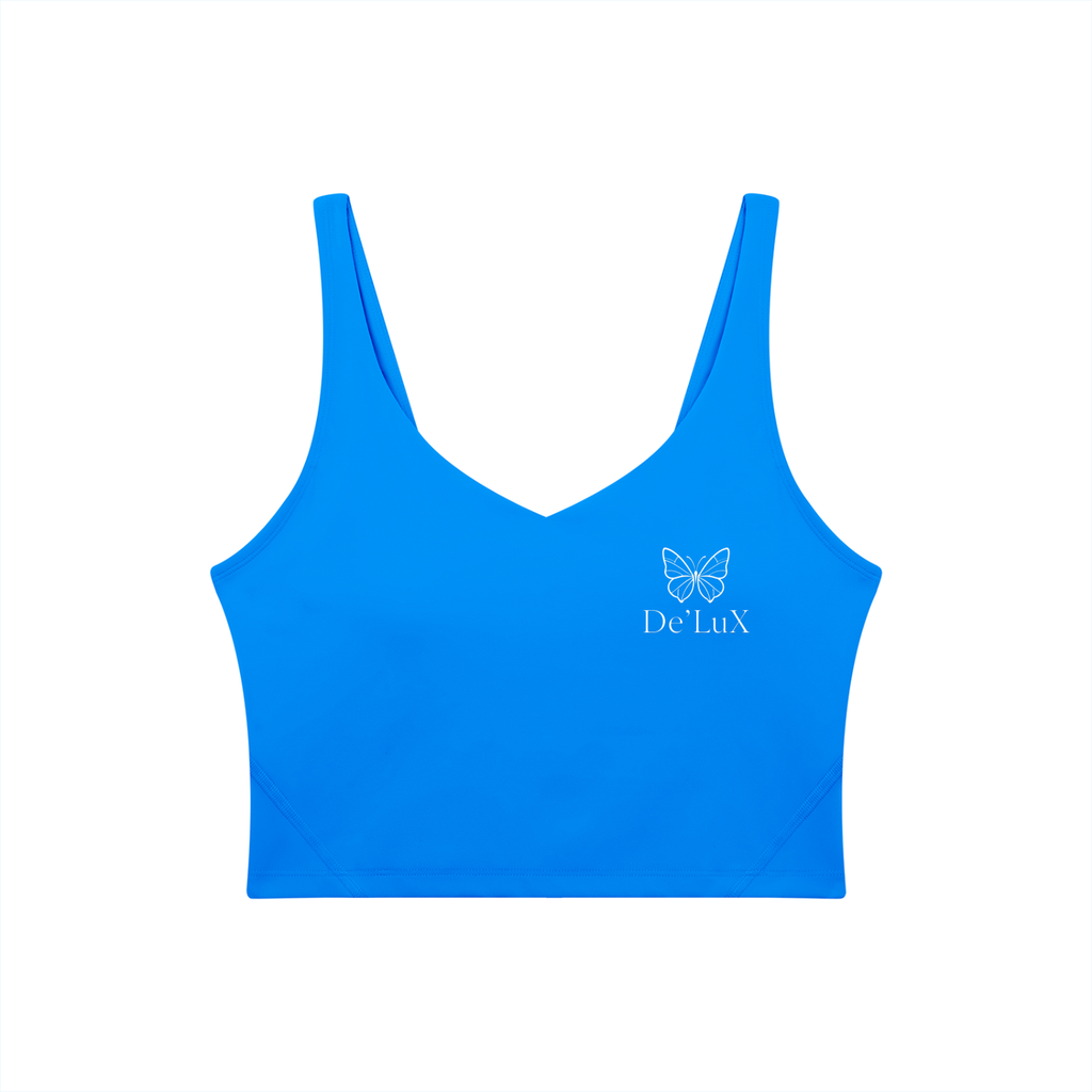 Women's V-Neck Yoga Sports Bra