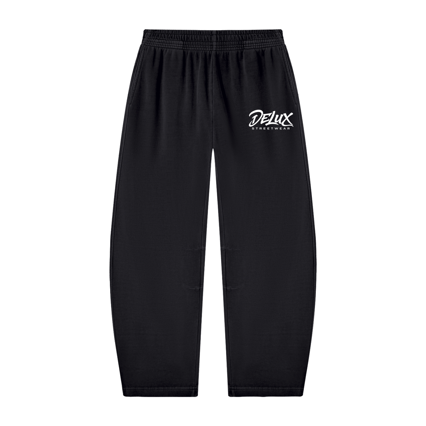 DeLuX Vintage Washed Barrel Leg Sweatpants