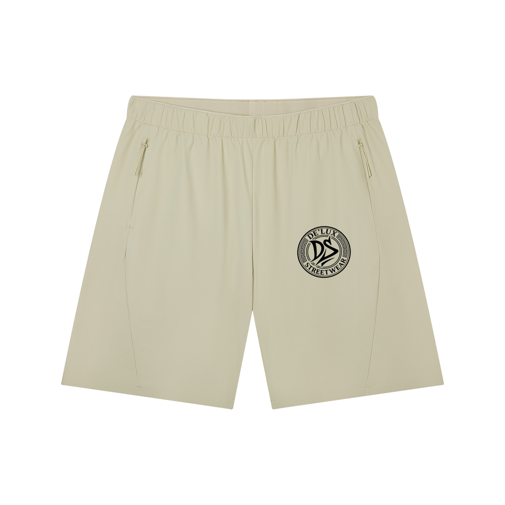 Symbolized Drawstring Basketball Shorts