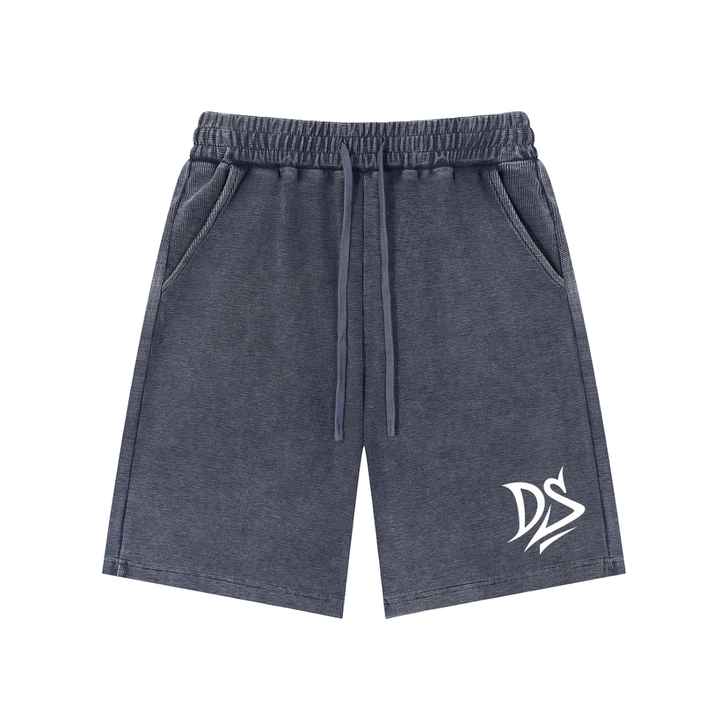 Mineral Wash Waffle Knit Shorts
