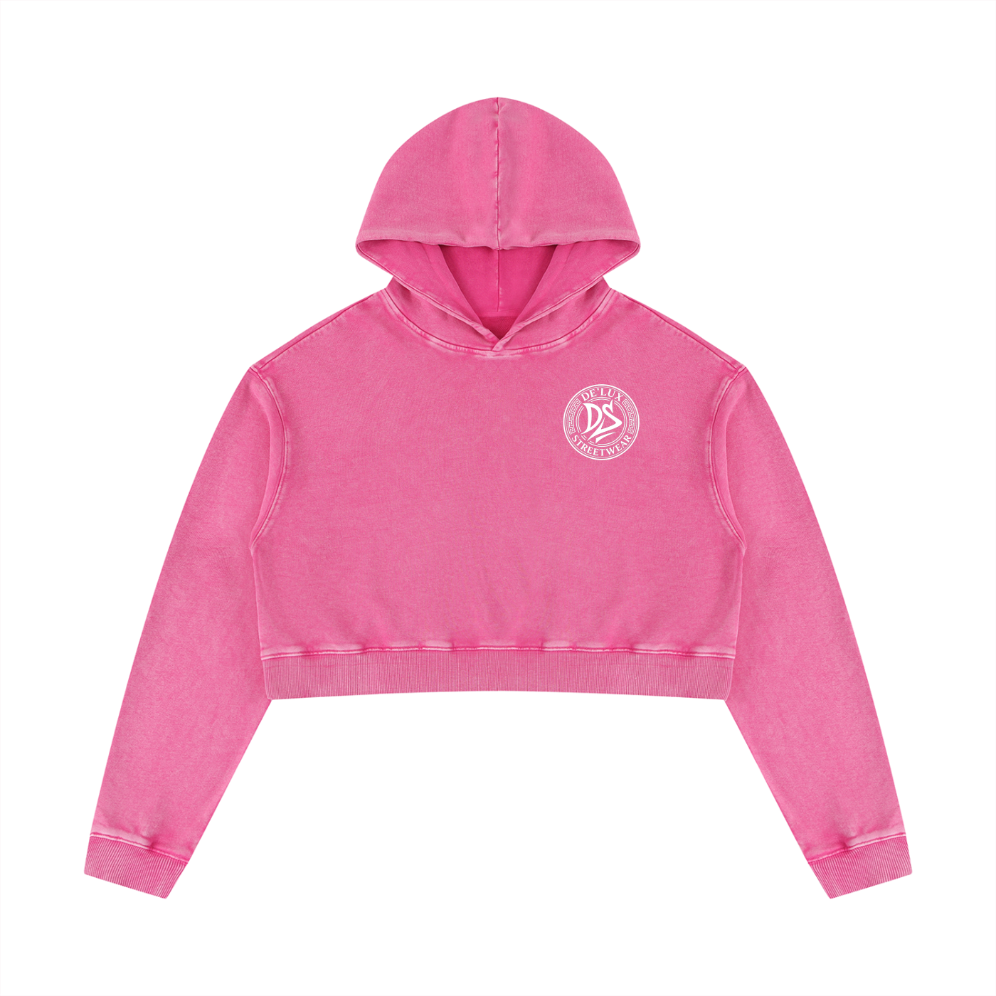 Women’s Mineral Washed Crop Hoodie