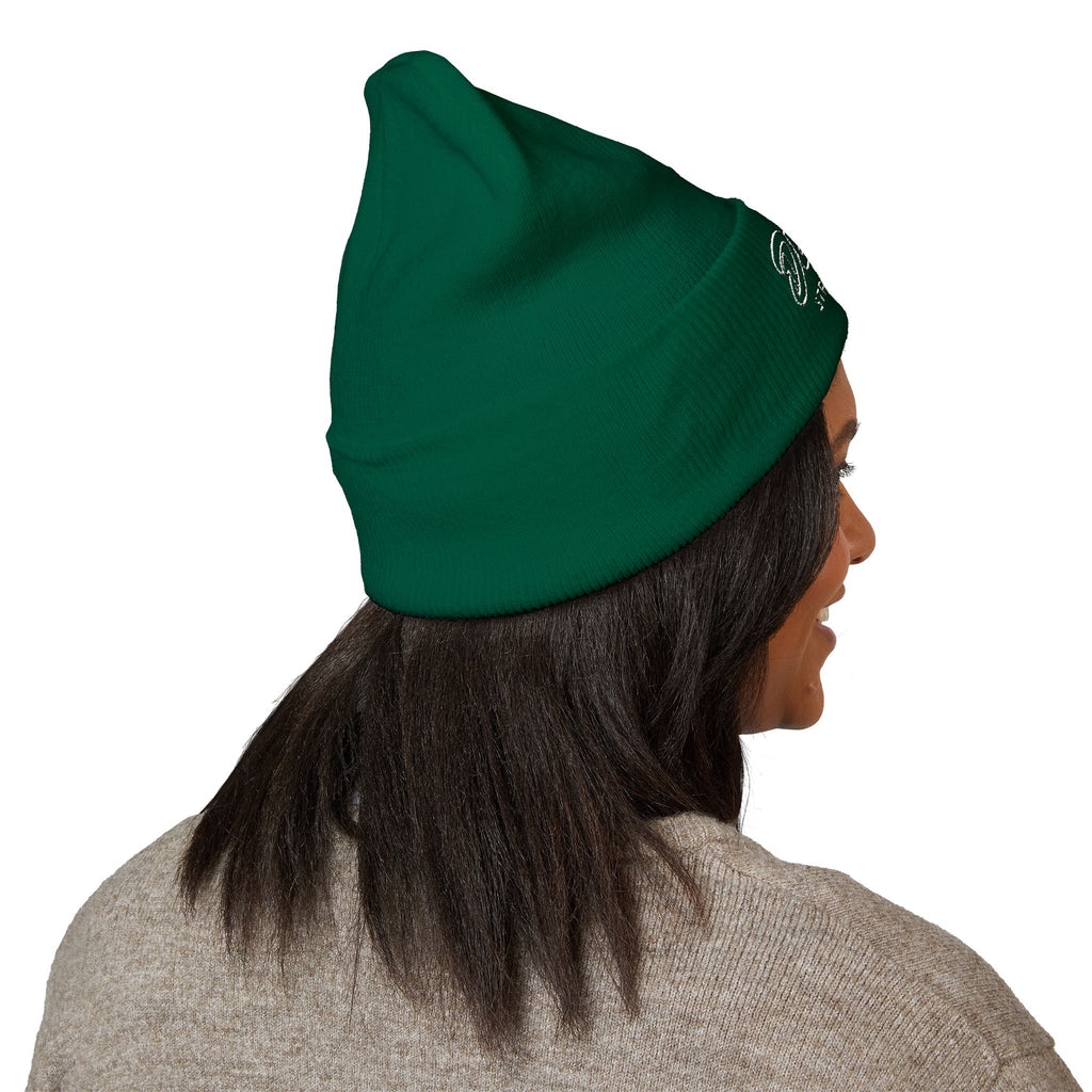 Delux Streetwear Embroidered Cuffed Beanie — Bold Knit Hat