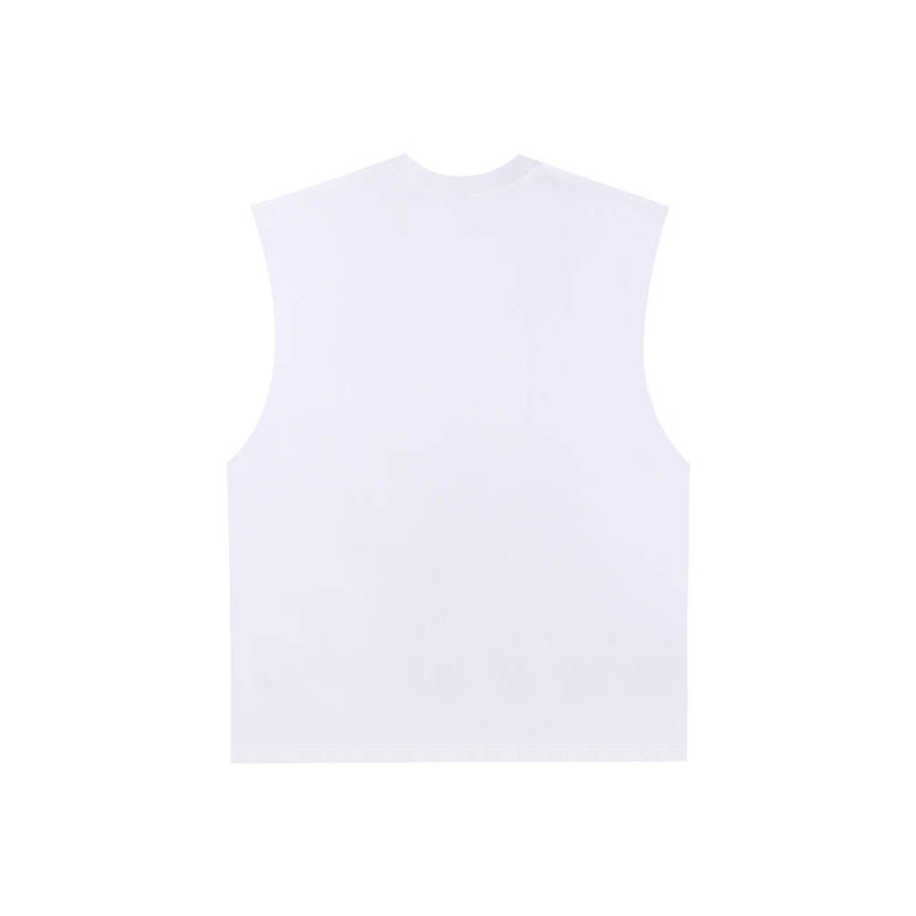 DeLuX Raw Edge Cotton Tank Top