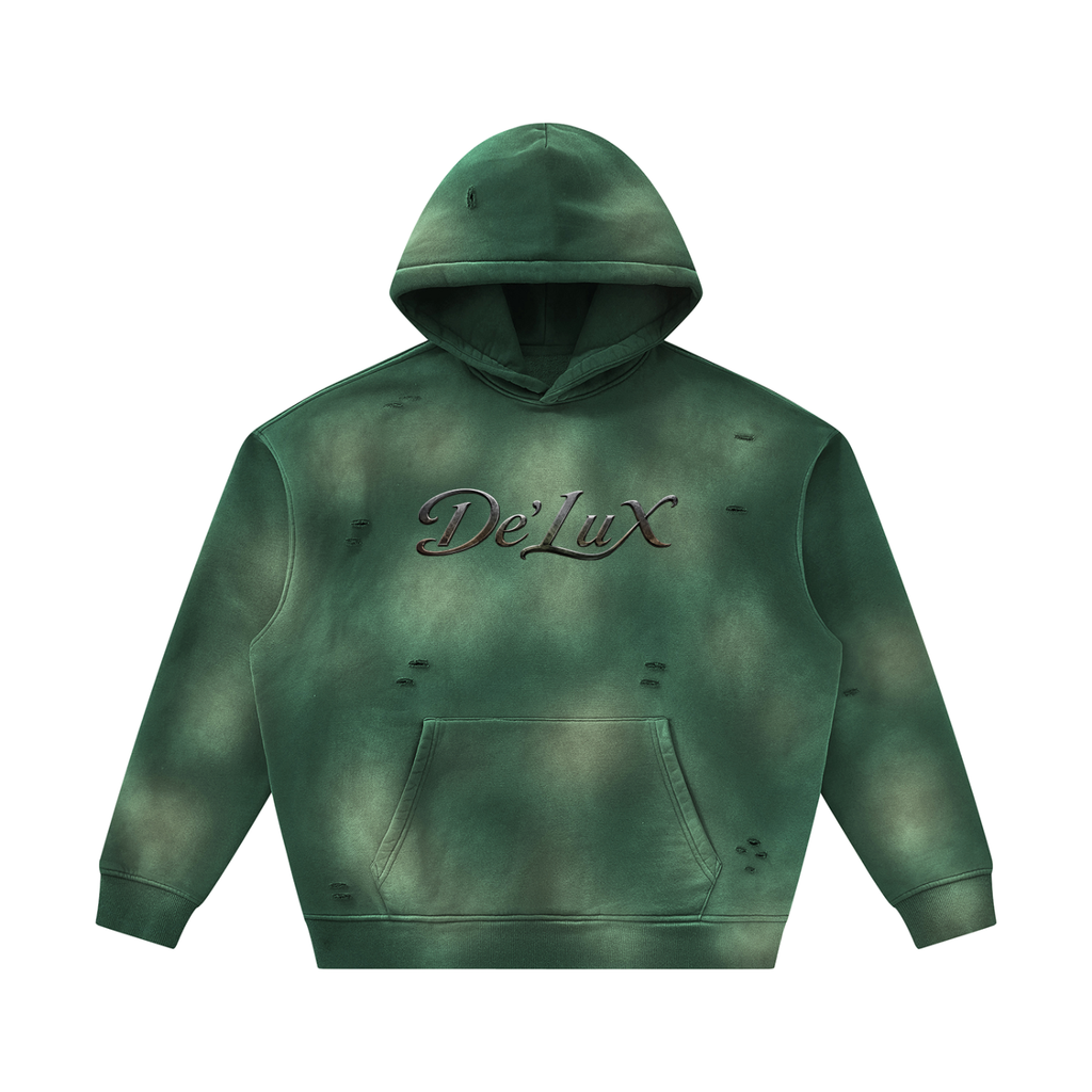 DeLuX Sunfade Frayed Fleece Hoodie