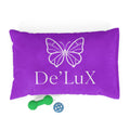 De'LuX Purple Butterfly Pet Bed — Luxury Plush Dog & Cat Cushion