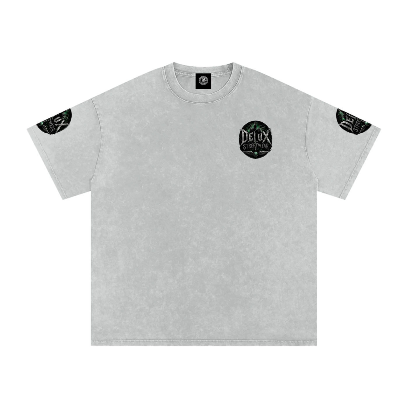 DeLuX Midnight Snow Washed Oversized Cotton T-Shirt