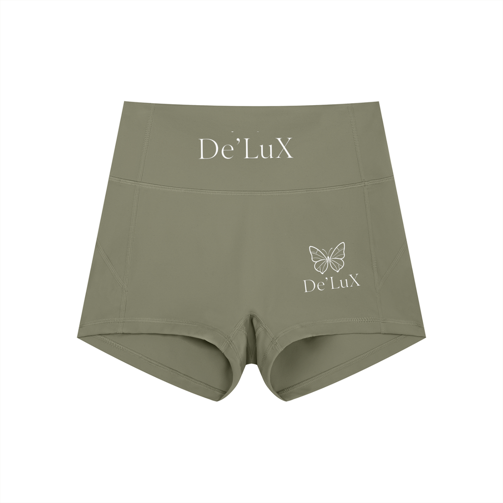 DeLuX Women’s High-Waist Yoga Shorts